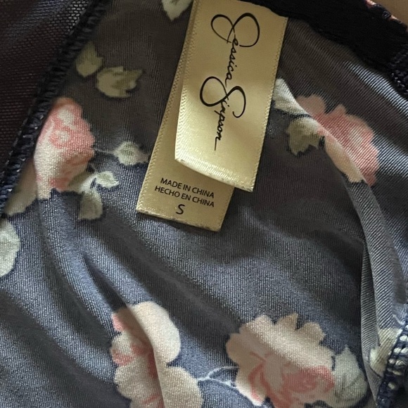 Jessica Simpson Floral And Lace Lingerie Slip Chemise Small - Picture 4 of 8